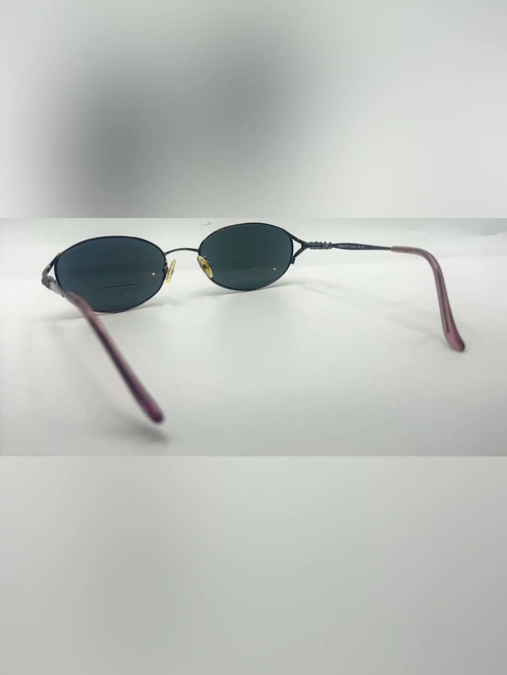 Adensco Purple Bronze Oval Metal Sunglasses Frames Only